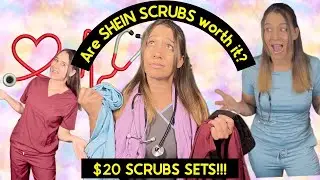 $20 SCRUBS from SHEIN left me SHOOK!!😱