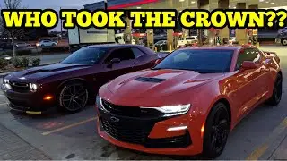 2019 CAMARO SS VS. 2018 CHALLENGER SCATPACK + FERRARI 458!!!