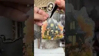 HALLOWEEN 🎃 ASMR Scrapbook Journal With Me #shorts