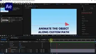 How to Animate The Object Along a Line Path in After Effects
