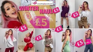 HUGE WINTER TRY ON HAUL!! EVERYTHING 5 POUNDS!?? Everything5Pounds.com