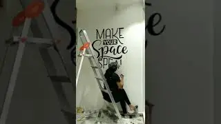 Wall painting | Transforming plain office walls with Calligraphy