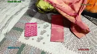 Khadi silk Dress Materials Bagru hand block print ।। Prashan Dress materials ।। 28 December 2022