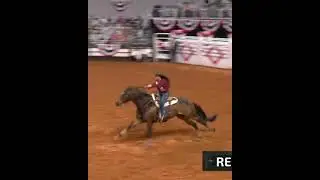 Sharin Hall Stops the Clock at 16.29 Seconds in Semifinal A in Fort Worth | #shorts #barrelracing