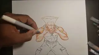 Guile time-lapse drawing