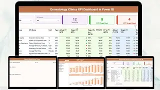 Dermatology Clinics KPI Dashboard in Power BI