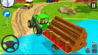Real Farming Cargo Tractor Simulator 021 - Offroad Heavy Trolley Driving gaeme - Android GamePlay