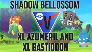 Shadow Bellossom 1 v 2 takes down Xl Azumeril and Xl bastiodon don't sleep on the dancing flower