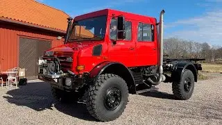 K&ouml;p Unimog Mercedes-Benz U5000 Doka med vinsch p&aring; Klaravik