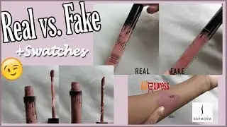 Bootleg $4 Kylie Lipkit Candy K + (SWATCHES!!): REAL vs. FAKE