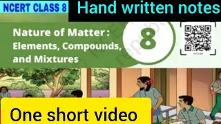 Class 8 curiosity one short video|| Hand written notes 🤯|| #newsong #motivation #pw #school #englis