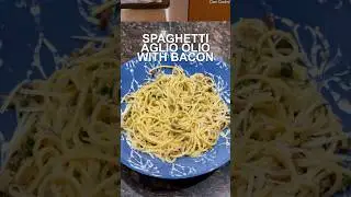 Late Night Spaghetti Aglio Olio w/ Bacon