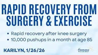 Rapid Recovery From Surgery & Exercise, 1/26/26