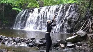 Gillis Lake Falls rope swing