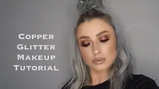 Copper GLITTER makeup tutorial | LOLALINER