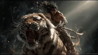 Classic Martial Arts Film: Shaolin Disciple Battles A Tiger At Night, Becomes A Tiger-Slayer Hero