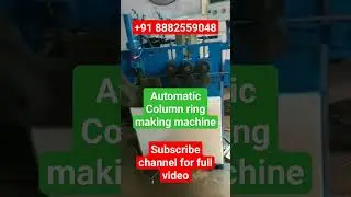 Automatic column ring making machine #columnconstruction #columndesign #rodbendingmachine