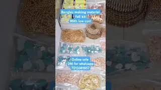 Bangles making material full kit/thread bangles material #diy #jewellerymaterial #short #making