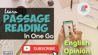 English comprehension Passage explained in Hindi/ Passage Reading/Hindi English Translation