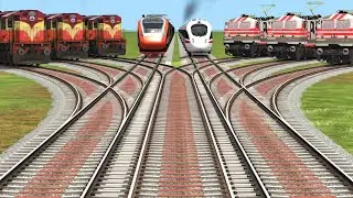 🚂 खतरनाक मोड़ पर भारतीय ट्रेन | ट्रेन सिम्युलेटर गेम😨 रेलवे ट्रैक हिला तो सब खत्म! | ट्रेन गेमप्ले
