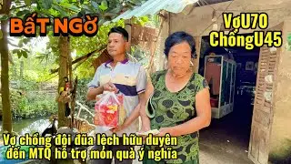 Bất ngờ vợ chồng đôi đũa lệch hữu duyên đến MTQ￼ tặng món quà tết ý nghĩa