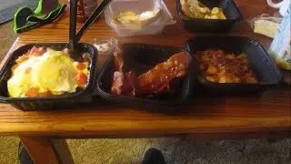 Bob Evans Double Meat Protein Bowl & Blue Ribbon Bacon | FIRST TIME EVER REVIEWED ON YOUTUBE
