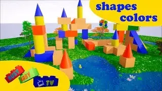 Baby Learn make Wooden Block Castle Fun