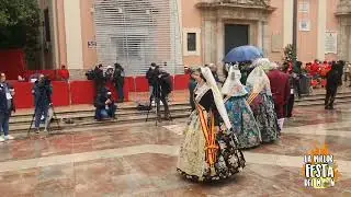 La Ofrenda #Dia17 Bajo la lluvia | Fallas 2022