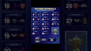 Revised IPL schedule time table 2025 May