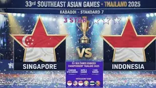 33rd SEA Game/ Singapore vs Indonesia/3vs3 #33rdseagames #singaporekabaddi #singaporecoach #kabaddi 