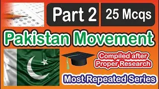 Most Repeated Mcqs on Pakistan Movement ‖ Part 2