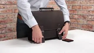 Мужской большой кожаный портфель Visconti 16055XL Hercules (oil brown)