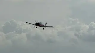 Terbang perdana pesawat RC Ryan Navion dengan enfine nitro os 75