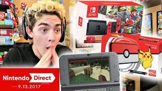 LIVE REACTION HIGHLIGHTS! - Nintendo Direct 9-13-17 (Odyssey Special Edition Switch!)