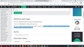 PYTHON:W3 SCHOOLS (Series) DAY-21/Python String Built-In Methods-expandtabs()/find()/VL INFOTECH