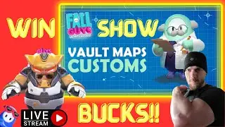 FALL GUYS VAULT GLITCHES LIVE CUSTOM GAMES AND SHOW-BUCKS GIVEAWAYS!