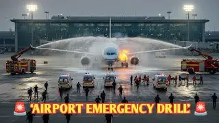 Full Scale Emergency Exercise at Airport ✈️ | Safety Drill Full Coverage