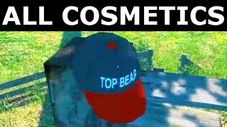 Bear Simulator - Find All Cosmetics Items - Hats, Mustaches, Glasses And Pipe