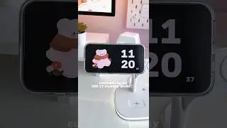 Customizing the new standby feature in iOS 17 🐻‍❄️🍂🧡 #ios17 #iphonecustomization #ios17features