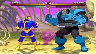 CYCLOPS VS APOCALYPSE | MARVEL VS CAPCOM MUGEN | INSANELY EPIC MUGEN BATTLE