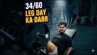 Darr Lagta Hai? 🔥 Aaj LEG DAY Hai! | 60 Day Challenge 34/60
