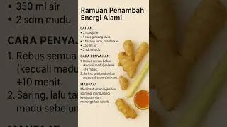 Ramuan penambah energi alami