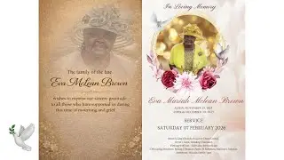 THANKSGIVING SERVICE FOR THE LIFE OF EVA MARIAH MCLEAN BROWN