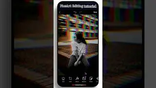 How To Create An Isolated Glitch Effect | PicsArt Tutorial #shorts #photoediting