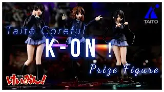 Taito Coreful K-On! Yui Hirasawa Mio Akiyama Azusa Nakano Anime Figure Unboxing Review