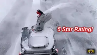 WOW! Testing in Snow SENIX STX2-M1 40V Cordless Snow Blower - VERY IMPRESSED! #senix