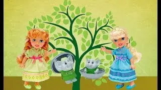 Elsa Anna Disney Frozen Toddler dolls + Trolls Surprise Egg