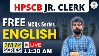 Target HPSCB Junior Clerk Exam 2024 | FREE MCQs Series | English - By Gaurav Sir
