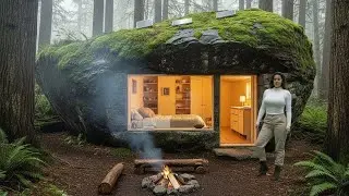 From Boulder to Home | Solo Girl’s Silent ASMR Stone House Build