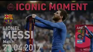 [AMF] MESSI vs real Madrid match  goal  ( iconic in pes )